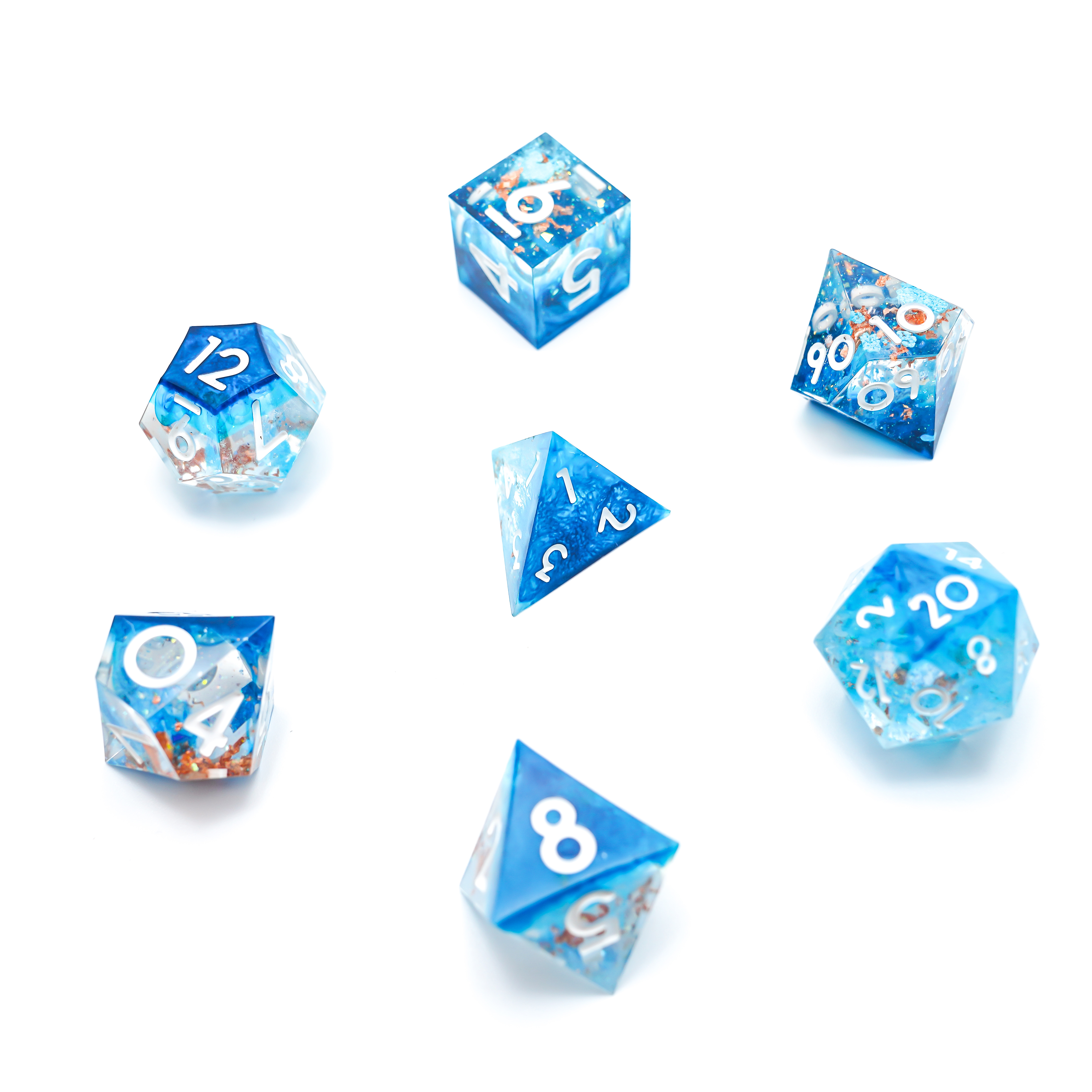 Resin moss dice (OPP bag) (9)