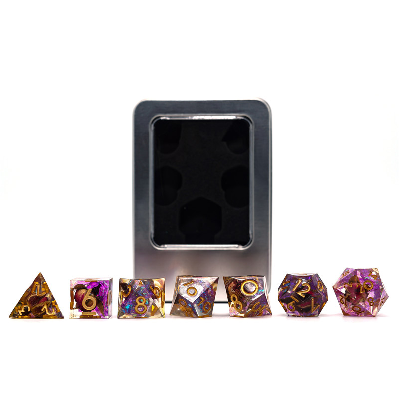 Resin rose dice (OPP bag) (2)