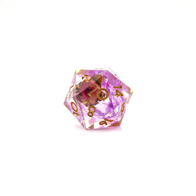 Resin rose dice (OPP bag) (5)