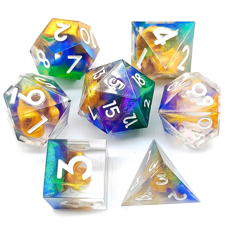Resin dice (color mix) (3)